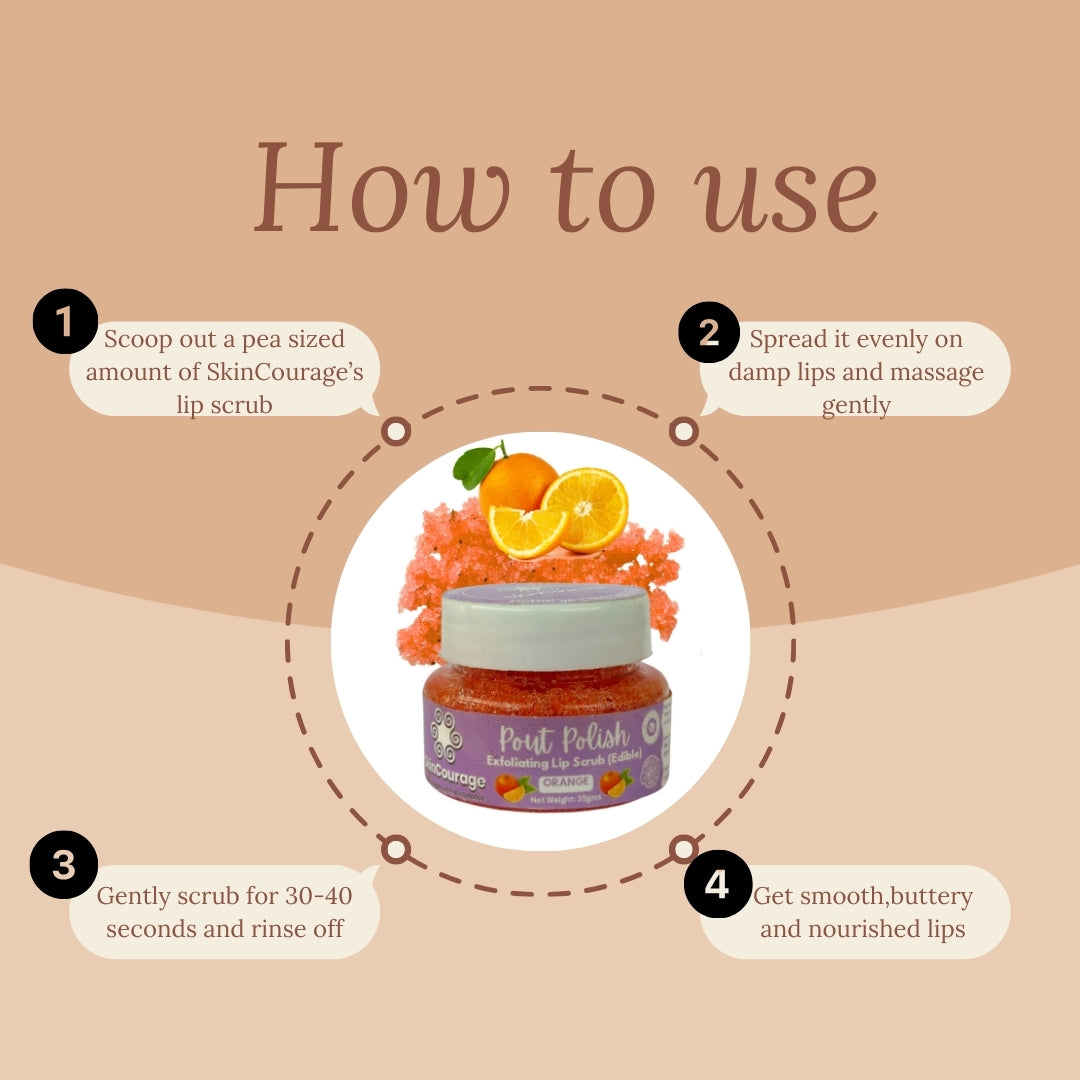 Pout Polish Exfoliating Lip Scrub (Edible)